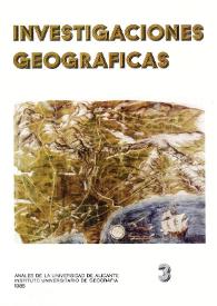 Investigaciones Geográficas. Núm. 3, 1985 | Biblioteca Virtual Miguel de Cervantes