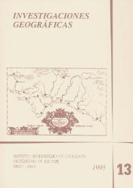 Investigaciones Geográficas. Núm. 13, 1995 | Biblioteca Virtual Miguel de Cervantes