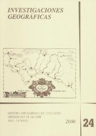 Investigaciones Geográficas. Núm. 24, 2000 | Biblioteca Virtual Miguel de Cervantes