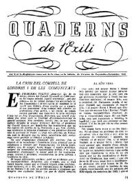 Quaderns de l'exili. Any I, núm. 3, novembre 1943 | Biblioteca Virtual Miguel de Cervantes