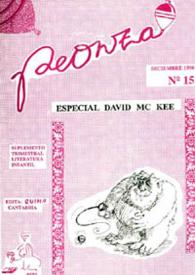 Peonza : Revista de literatura infantil y juvenil. Núm. 15, diciembre 1990 | Biblioteca Virtual Miguel de Cervantes