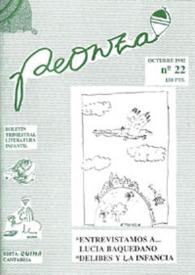 Peonza : Revista de literatura infantil y juvenil. Núm. 22, octubre 1992 | Biblioteca Virtual Miguel de Cervantes