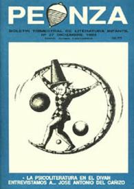 Peonza : Revista de literatura infantil y juvenil. Núm. 27, diciembre 1993 | Biblioteca Virtual Miguel de Cervantes