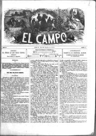 El Campo. Núm. 4, 16 de enero de 1877 | Biblioteca Virtual Miguel de Cervantes