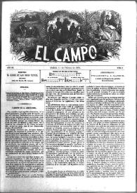 El Campo. Núm. 5, 1 de febrero de 1878 | Biblioteca Virtual Miguel de Cervantes
