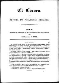 El Cócora. Núm. 6, 26 de junio de 1860 | Biblioteca Virtual Miguel de Cervantes