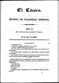 El Cócora. Núm. 11, 12 de julio de 1860 | Biblioteca Virtual Miguel de Cervantes