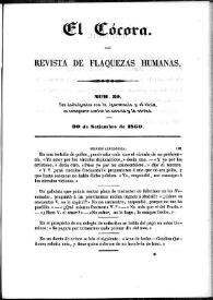 El Cócora. Núm. 32, 30 de septiembre de 1860 | Biblioteca Virtual Miguel de Cervantes
