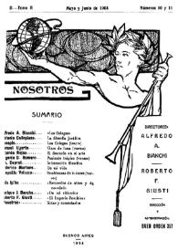 Nosotros [Buenos Aires]. Tomo II, núm. 10-11, mayo-junio de 1908 | Biblioteca Virtual Miguel de Cervantes