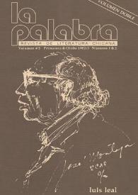 La Palabra : Revista de Literatura Chicana. Volumen IV-V, núm. 1-2, Primavera-Otoño de 1982 | Biblioteca Virtual Miguel de Cervantes