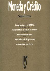 Moneda y Crédito. Núm. 197, 1993 | Biblioteca Virtual Miguel de Cervantes