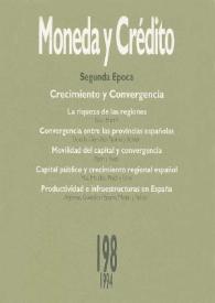 Moneda y Crédito. Núm. 198, 1994 | Biblioteca Virtual Miguel de Cervantes