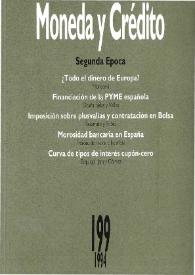 Moneda y Crédito. Núm. 199, 1994 | Biblioteca Virtual Miguel de Cervantes