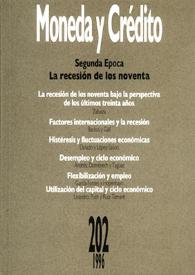 Moneda y Crédito. Núm. 202, 1996 | Biblioteca Virtual Miguel de Cervantes
