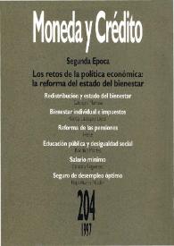 Moneda y Crédito. Núm. 204, 1997 | Biblioteca Virtual Miguel de Cervantes