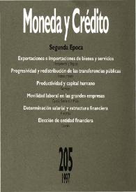 Moneda y Crédito. Núm. 205, 1997 | Biblioteca Virtual Miguel de Cervantes