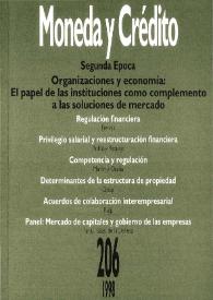 Moneda y Crédito. Núm. 206, 1998 | Biblioteca Virtual Miguel de Cervantes