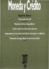 Moneda y Crédito. Núm. 207, 1998 | Biblioteca Virtual Miguel de Cervantes