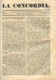 La Concordia. Tomo I, semestre I, núm. 25, 17 de junio de 1844 | Biblioteca Virtual Miguel de Cervantes