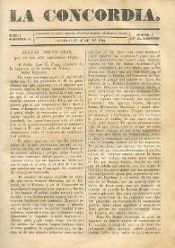 La Concordia. Tomo I, semestre II, núm. 2, 8 de julio de 1844 | Biblioteca Virtual Miguel de Cervantes