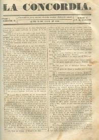 La Concordia. Tomo I, semestre II, núm. 5, 29 de julio de 1844 | Biblioteca Virtual Miguel de Cervantes