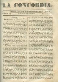 La Concordia. Tomo I, semestre II, núm. 8, 19 de agosto de 1844 | Biblioteca Virtual Miguel de Cervantes