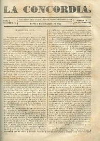 La Concordia. Tomo I, semestre II, núm. 10, 2 de septiembre de 1844 | Biblioteca Virtual Miguel de Cervantes