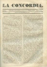 La Concordia. Tomo I, semestre II, núm. 14, 30, de septiembre de 1844 | Biblioteca Virtual Miguel de Cervantes