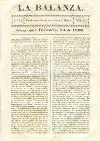 La Balanza. Núm. 11, diciembre 14 de 1839 | Biblioteca Virtual Miguel de Cervantes