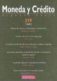 Moneda y Crédito. Núm. 219, 2004 | Biblioteca Virtual Miguel de Cervantes