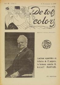 De tots colors : revista popular. Any II núm. 97 (12 novembre 1909) | Biblioteca Virtual Miguel de Cervantes