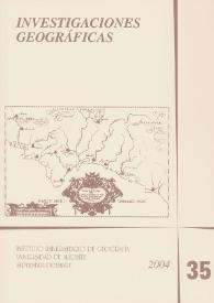 Investigaciones Geográficas. Núm. 35,  2004 | Biblioteca Virtual Miguel de Cervantes