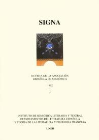 Signa : revista de la Asociación Española de Semiótica. Núm. 13, 2004 | Biblioteca Virtual Miguel de Cervantes