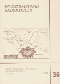 Investigaciones Geográficas. Núm. 36,  2005 | Biblioteca Virtual Miguel de Cervantes