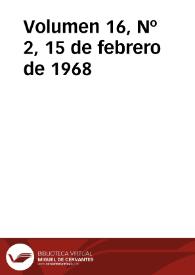 Ibérica por la libertad. Volumen 16, Nº 2, 15 de febrero de 1968 | Biblioteca Virtual Miguel de Cervantes