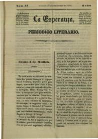 La esperanza : periódico literario. Núm. 33, domingo 17 de noviembre de 1839 | Biblioteca Virtual Miguel de Cervantes