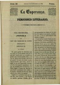 La esperanza : periódico literario. Núm. 36, domingo 8 de diciembre de 1839 | Biblioteca Virtual Miguel de Cervantes