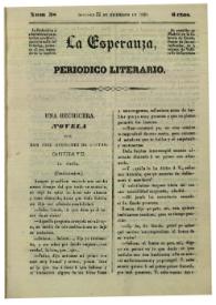 La esperanza : periódico literario. Núm. 38, domingo 22 de diciembre de 1839 | Biblioteca Virtual Miguel de Cervantes