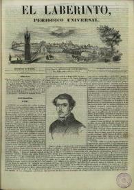 El laberinto. Núm. 1, miércoles 1º de noviembre 1845 | Biblioteca Virtual Miguel de Cervantes