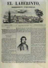 El laberinto. Núm. 2, jueves 16 de noviembre 1843 | Biblioteca Virtual Miguel de Cervantes
