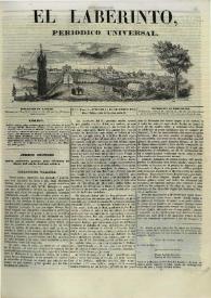 El laberinto. Núm. 3, viernes 1º de diciembre 1843 | Biblioteca Virtual Miguel de Cervantes