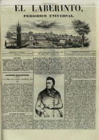 El laberinto. Núm. 6, martes 16 de enero 1844 | Biblioteca Virtual Miguel de Cervantes