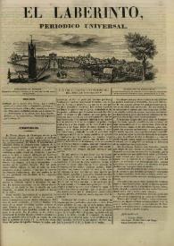 El laberinto. Núm. 8, viernes 16 de febrero 1844 | Biblioteca Virtual Miguel de Cervantes