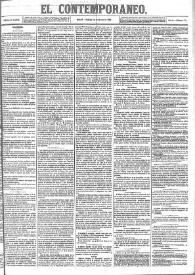 El Contemporáneo. Año II, núm. 73, sábado 16 de marzo de 1861 | Biblioteca Virtual Miguel de Cervantes