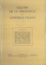 Boletín de la Biblioteca de Menéndez Pelayo. 1967 | Biblioteca Virtual Miguel de Cervantes