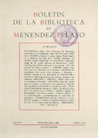 Boletín de la Biblioteca de Menéndez Pelayo. 1980 | Biblioteca Virtual Miguel de Cervantes