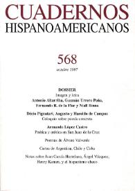 Cuadernos Hispanoamericanos. Núm. 568, octubre 1997 | Biblioteca Virtual Miguel de Cervantes