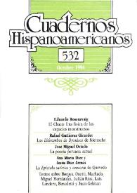 Cuadernos Hispanoamericanos. Núm. 532, octubre 1994 | Biblioteca Virtual Miguel de Cervantes