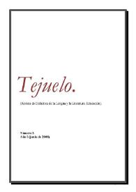 Tejuelo. Didáctica de la lengua y la literatura. Educación. Año I, núm. 2, junio 2008 | Biblioteca Virtual Miguel de Cervantes