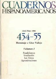 Cuadernos Hispanoamericanos. Núm. 454-455, abril-mayo 1988 | Biblioteca Virtual Miguel de Cervantes